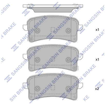 Колодки тормозные задние