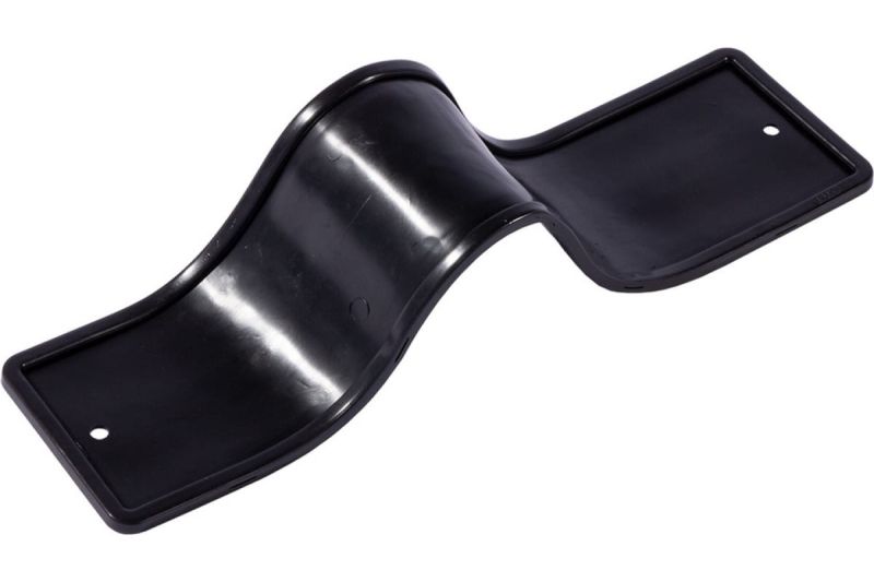 Рамка номера силиконовая DOLLEX (черная, без адаптера)