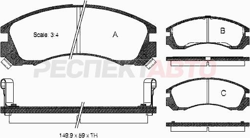 Колодки тормозные передние