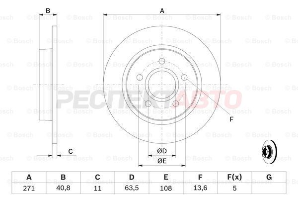 Диск тормозной задний