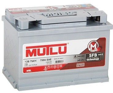 Аккумулятор MUTLU 75A/ч 720А (прямая полярность, 278x175x190)