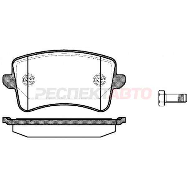 Колодки тормозные задние (диск)