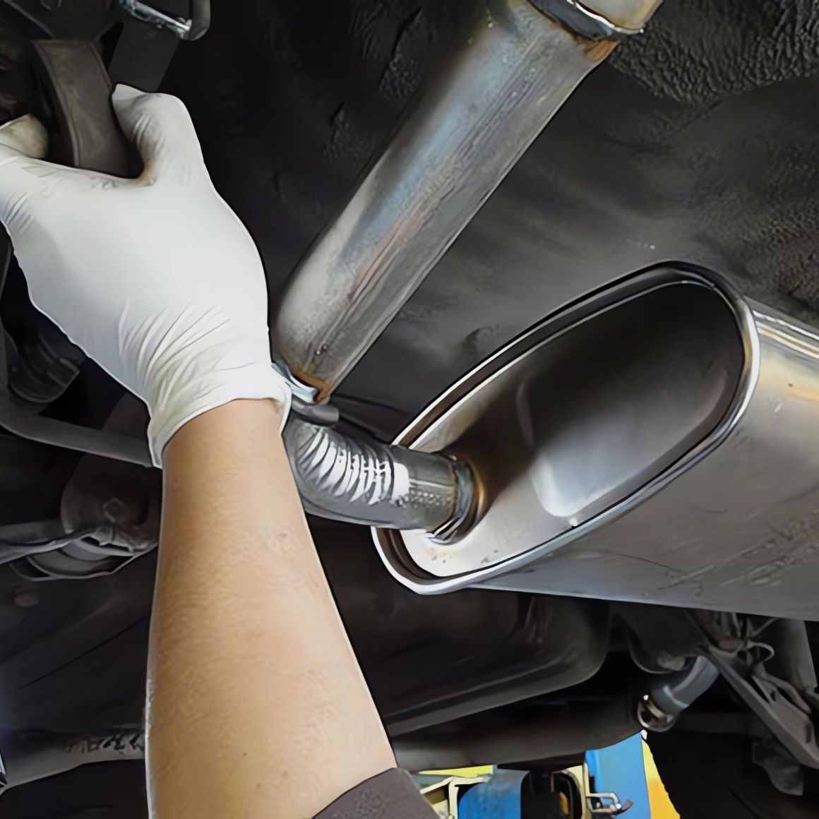 Замена глушителя