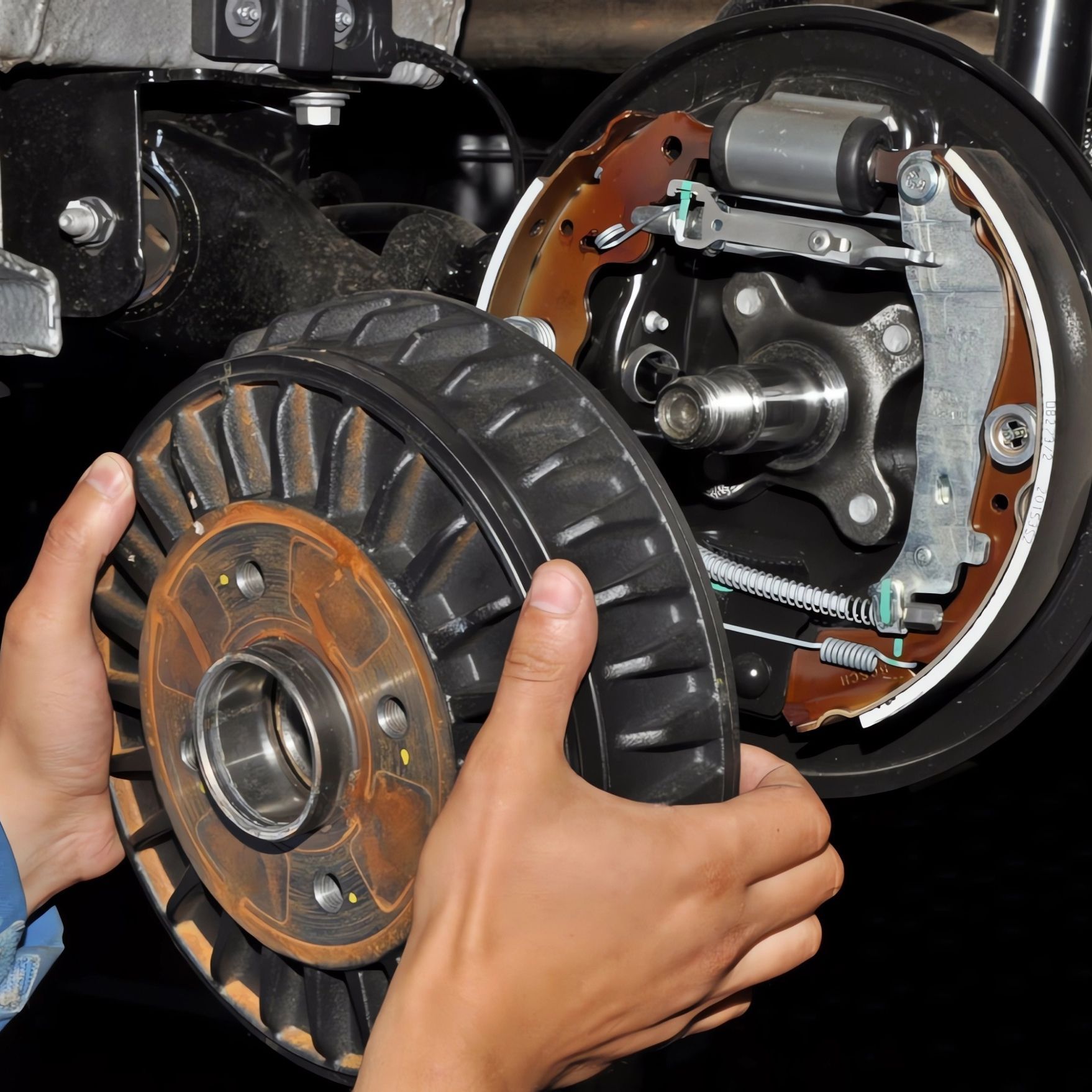 Замена тормозного барабана