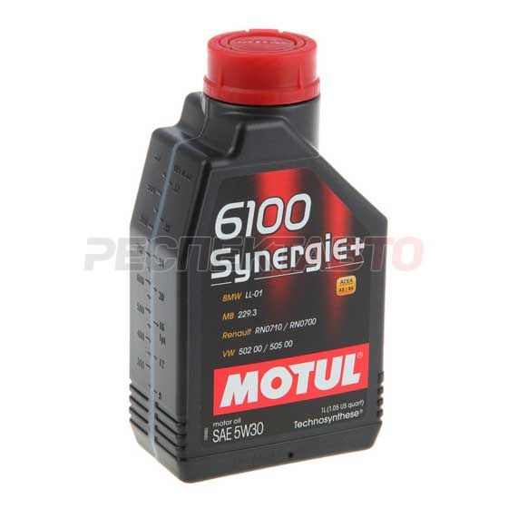 Масло моторное полусинтетическое MOTUL 6100 SYNERGIE PLUS+ 5w30 1л