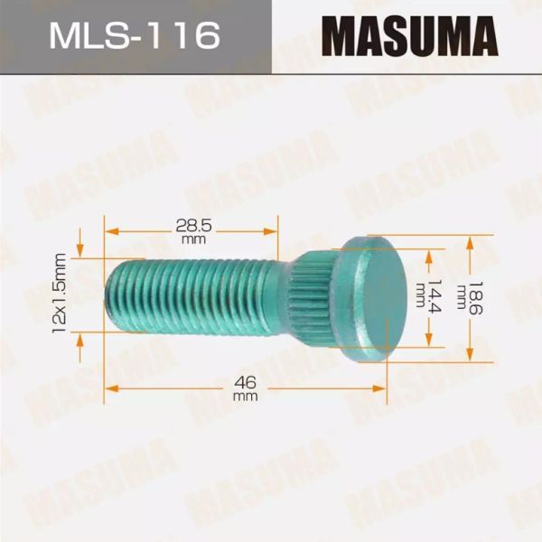 Шпилька колесная MASUMA M12x1.5