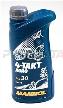 Масло моторное минеральное MANNOL 4-Takt Agro SAE 30 (миниральное) 1л