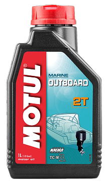 Масло моторное MOTUL OUTBOARD 2T (минеральное, масло для 2Т ПЛМ) 1л