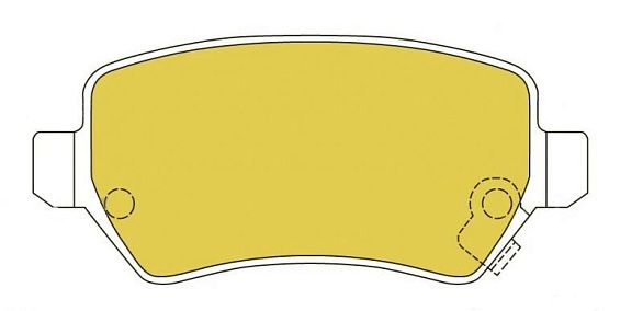 Колодки тормозные задние 