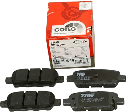 Колодки тормозные задние