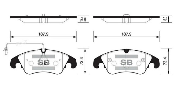 Колодки тормозные передние