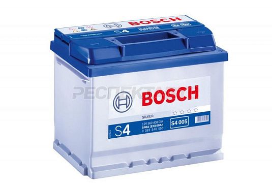 Аккумулятор BOSCH S4 Silver 60A/h 540A обратная R+ 242х175х190