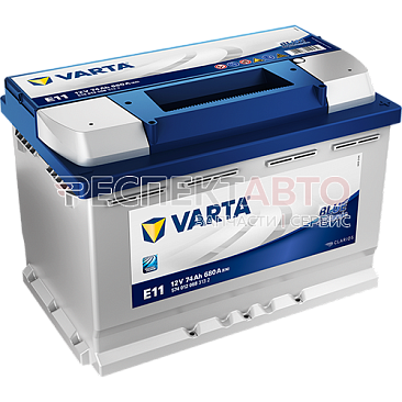 Аккумулятор VARTA Blue Dynamic E11 74A/h 680A обратная R+ 278х175х190