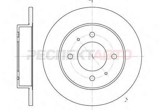 Диск тормозной задний