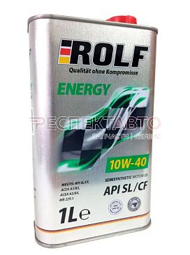 Масло моторное полусинтетическое ROLF Energy 10w40 SL/CF 1л