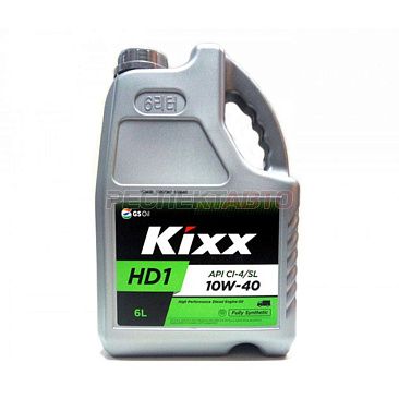 Масло моторное синтетическое KIXX HD1 (дизель) 10w40 6л