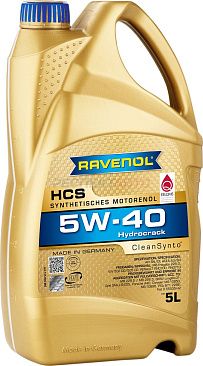 Масло моторное синтетическое RAVENOL HCS SAE 5w40 5л