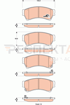Колодки тормозные передние