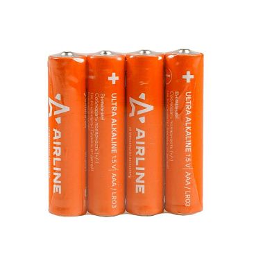 Батарейка Airline AAA (LR03) 1,5V (упаковка 4шт)