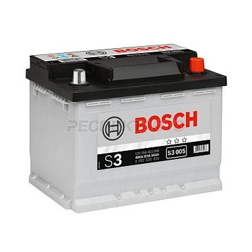 Аккумулятор BOSCH S3 56A/h 480A обратная R+ 242х175х190