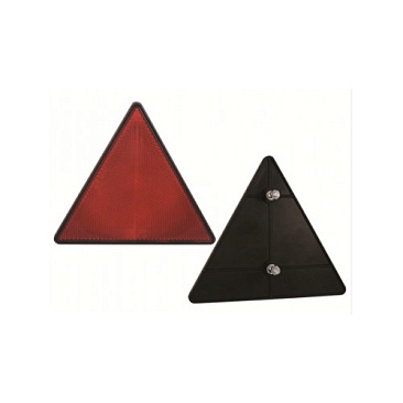 Катафот треугольный красный (встроенные винты)