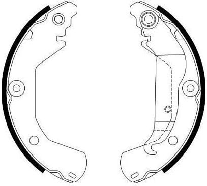 Колодки тормозные задние (барабан)