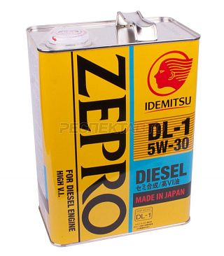 Масло моторное полусинтетическое IDEMITSU ZEPRO DIESEL DL-1 5w30 4л