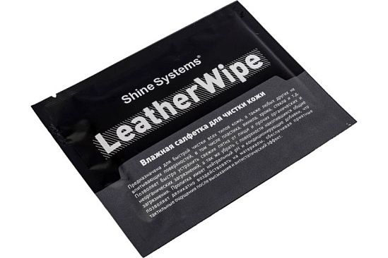 Влажная салфетка для чистки кожи LeatherWipe Shine Systems