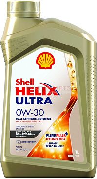 Масло моторное синтетическое SHELL HELIX ULTRA 0w30 1л