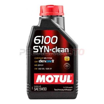 Масло моторное синтетическое MOTUL 6100 SYN-CLEAN 5w30 1л