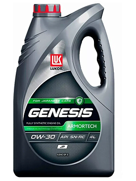 Масло моторное синтетическое ЛУКОЙЛ GENESIS ARMORTECH JP 0w30 4л