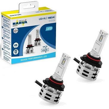 Лампа светодиодная Narva HB3/HB4 24W 12V Range Performance LED HDL 6500K, 2шт