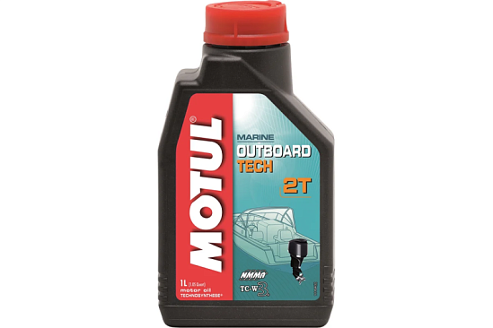 Масло моторное полусинтетическое MOTUL OUTBOARD TECH 2T 1л
