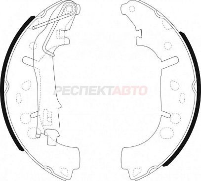 Колодки тормозные задние (барабан)