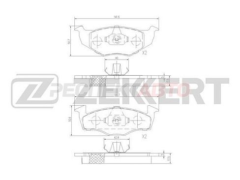 Колодки тормозные передние