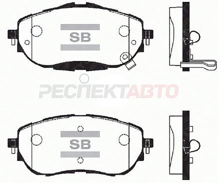 Колодки тормозные передние