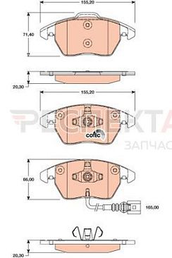 Колодки тормозные передние