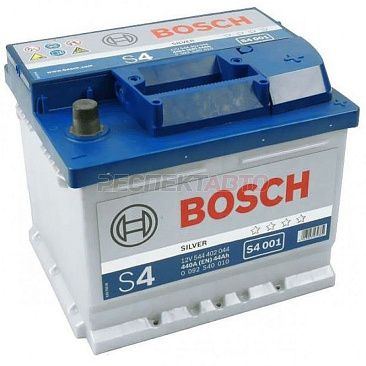 Аккумулятор BOSCH S4 Silver 44A/h 440A обратная R+ 207х175х175
