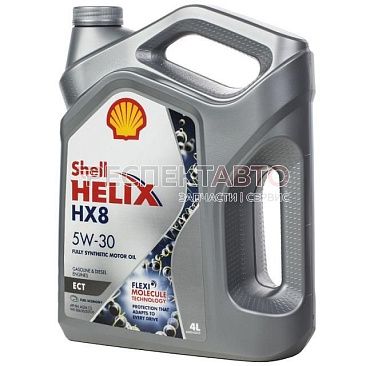 Масло моторное синтетическое SHELL HELIX HX8 ECT 5w30 4л