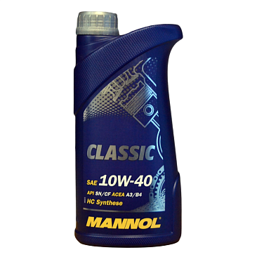 Масло моторное полусинтетическое MANNOL CLASSIC 10w40 1л
