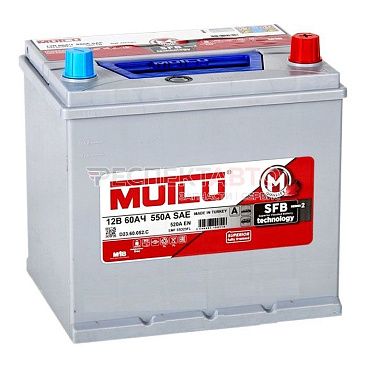 Аккумулятор MUTLU SFB 60A/ч 520А АЗИЯ обратная R+ 232x173x225