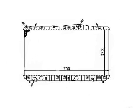 Радиатор охлаждения (МКПП, паяный)