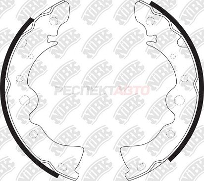 Колодки тормозные задние (барабан)