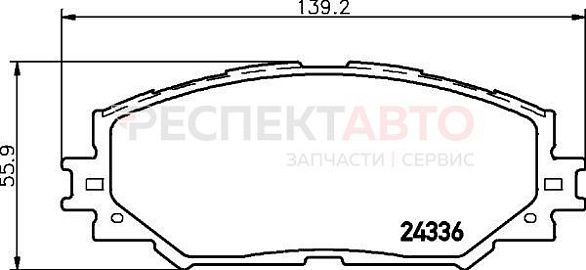 Колодки тормозные передние