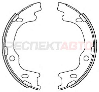 Колодки ручного тормоза 