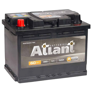 Аккумулятор ATLANT 60A/ч 460А L+ (обратная полярность, 242x175x190)