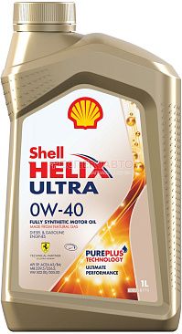Масло моторное синтетическое SHELL HELIX ULTRA A3/B4 0w40 1л