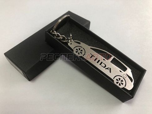 Брелок Nissan Tiida (хетч, металл)