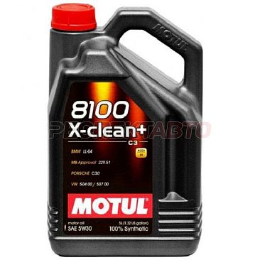 Масло моторное синтетическое MOTUL 8100 X-CLEAN PLUS+ 5w30 5л
