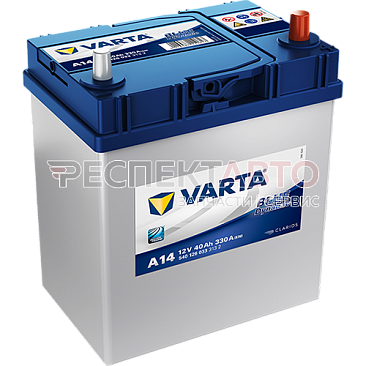 Аккумулятор VARTA Blue Dynamic A14 40A/h 330A обратная R+ 187х127х227